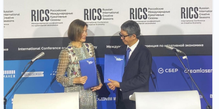 KE JKT Teken MoU Pengembangan Ekonomi Kreatif dengan Agency for Strategic Initiatives Rusia