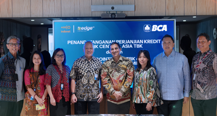 Indonet dan EDGE DC Raih Fasilitas Kredit Rp 5,5 Triliun dari BCA untuk Ekspansi Infrastruktur Digital