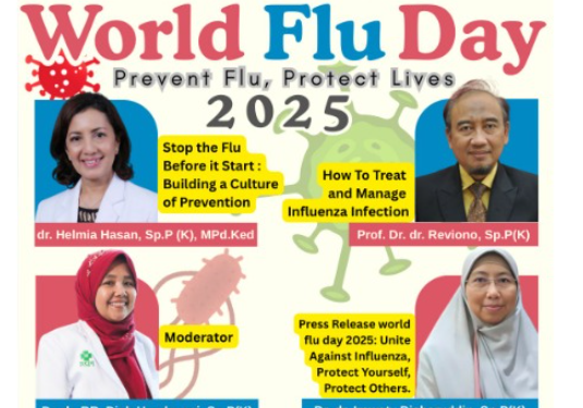 Perhimpunan Dokter Paru Indonesia (PDPI) Gelar Webinar :Prevent Flu, Protect Lives”