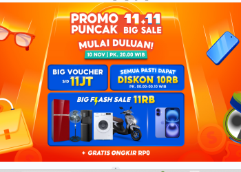 Puncak Shopee 11.11 Big Sale 2025 Hadirkan Segudang Penawaran dan Promo Spesial Sepanjang Hari