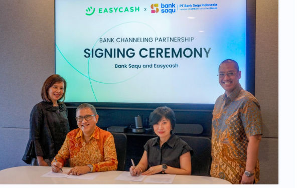Easycash Bersama Bank Saqu Hadirkan Akses Pembiayaan Inklusif dan Bertanggung Jawab ke Jutaan Pelaku Usaha