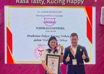 WHISKAS® Raih Rekor MURI, Bagikan Nutrisi Lengkap & Seimbang dengan 380.000+ Kucing