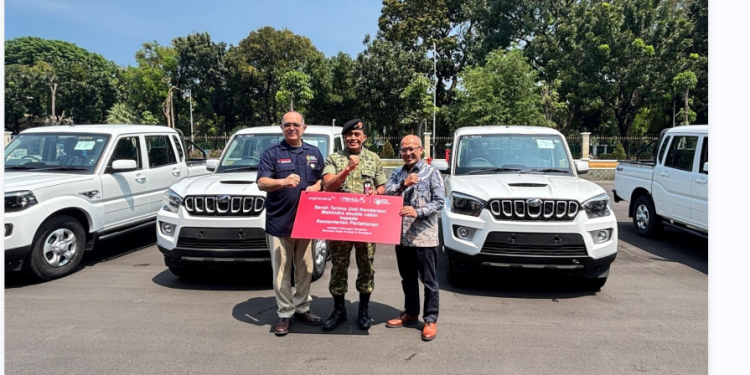 RMA Indonesia dan Agrinas Pangan Nusantara Serahkan Armada Tangguh Mahindra Dukung Penanganan Bencana