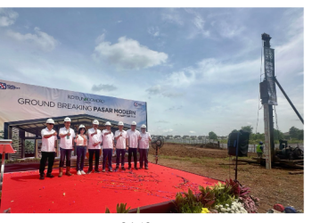 Kota Podomoro Tenjo Groundbreaking Pasar Modern, Dorong Kenyamanan Penghuni dan Pemberdayaan UMKM Lokal