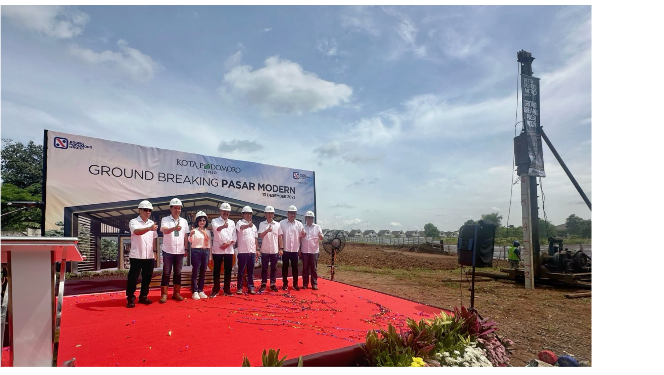Kota Podomoro Tenjo Groundbreaking Pasar Modern, Dorong Kenyamanan Penghuni dan Pemberdayaan UMKM Lokal