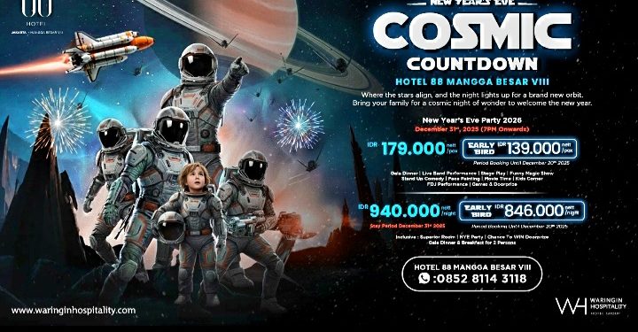 Hotel 88 Mangga Besar VIII Suguhkan Gala Dinner dan Event Kosmik Akhir Tahun 2025–2026