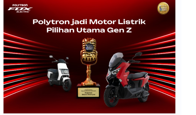 Polytron Raih Penghargaan Merek Motor Listrik Favorit Gen Z di tahun 2026