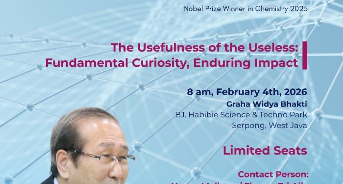 BRIN Gelar Kuliah Umum,  Hadirkan Peraih Nobel Kimia 2025 Prof. Susumu Kitagawa