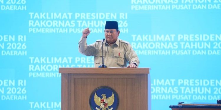 Presiden Prabowo Apresiasi Rakornas Pusat–Daerah 2026